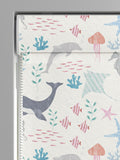 Sea Life roman blind made to measure 100% cotton, imported from the UK