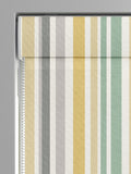 Roman blind yellow multi stripe children's design - British product