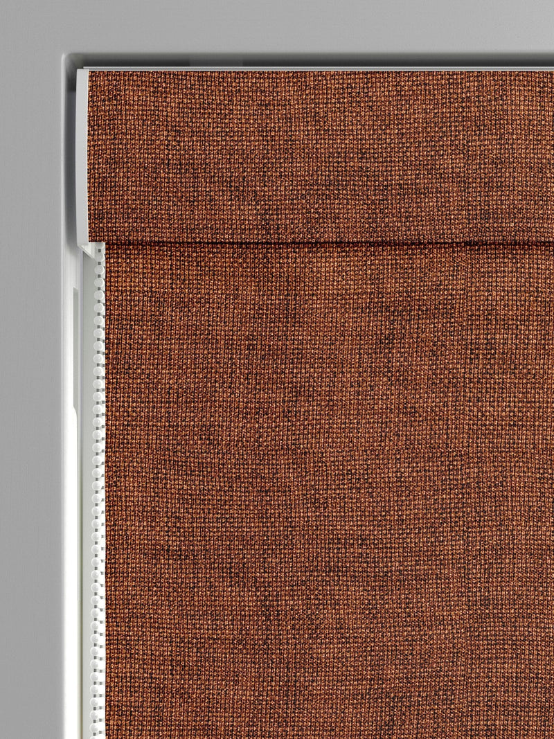 Terracotta Brown Paso roman blind made to measure, UK version