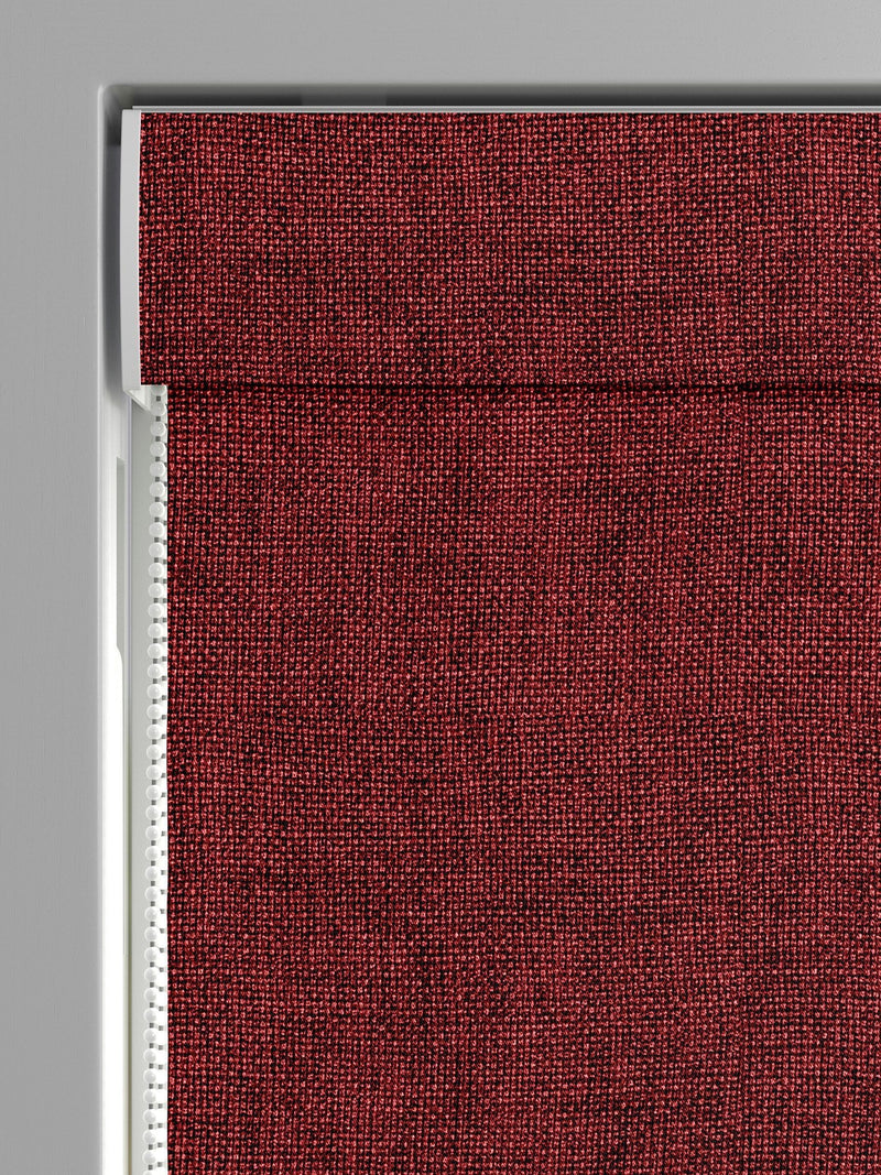 Burgundy red roman blind made to measure, UK version