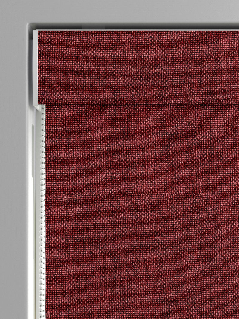 Burgundy red roman blind made to measure, UK version
