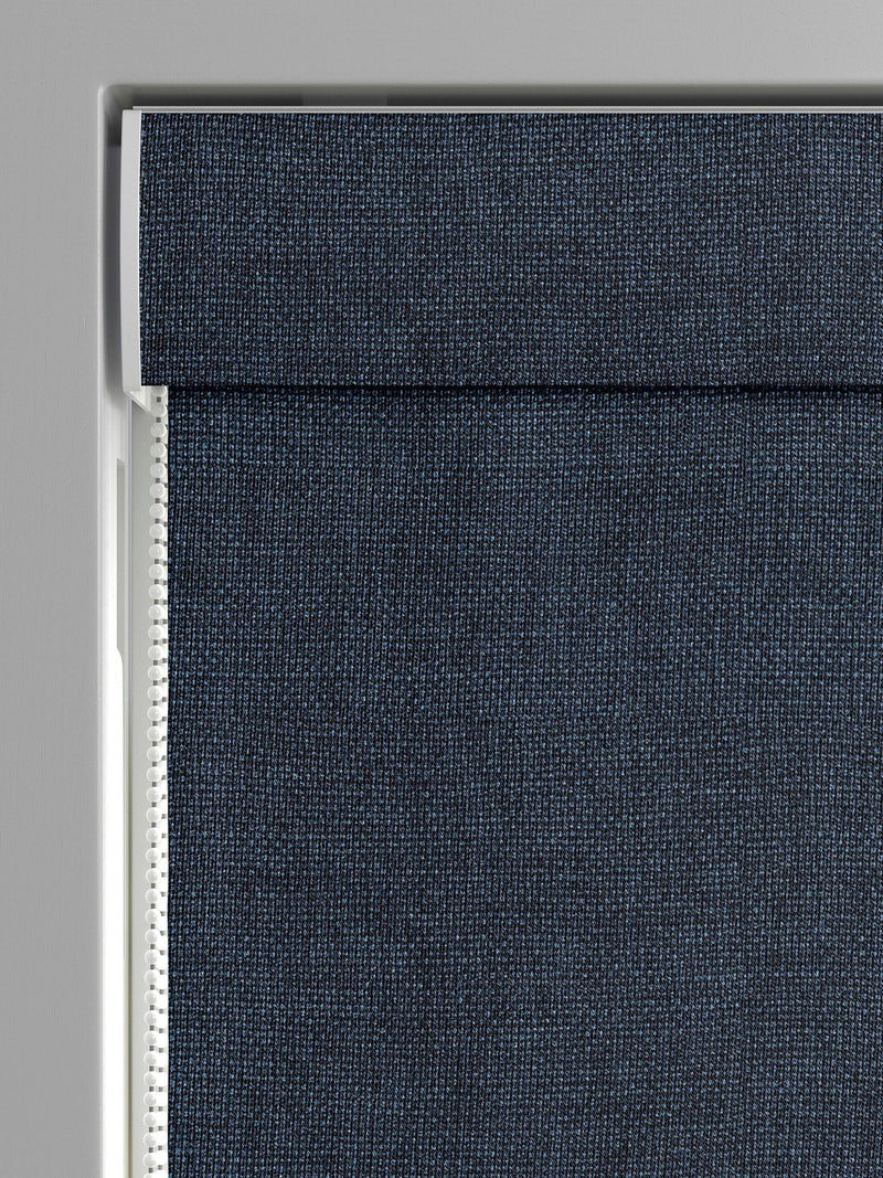 Ink Blue Paso made to measure roman blind - British product