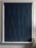 Ink Blue Paso made to measure roman blind - British product