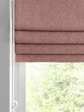 Roman blinds blossom pink textured pattern, imported from the UK