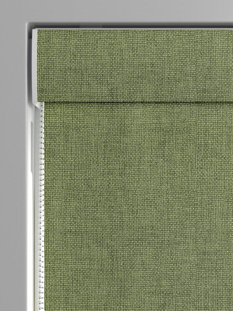 Paso roman blind apple green textured woven (British brand)