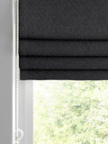 Paso charcoal grey roman blind, imported from the UK
