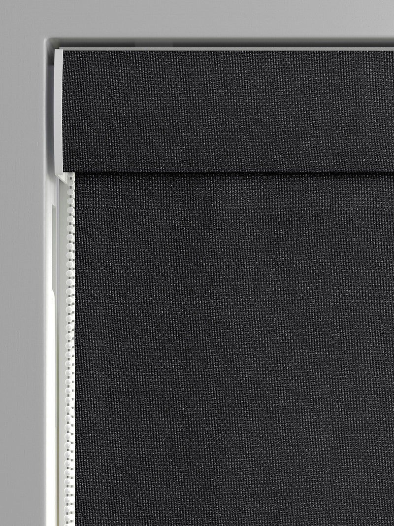 Paso charcoal grey roman blind, imported from the UK