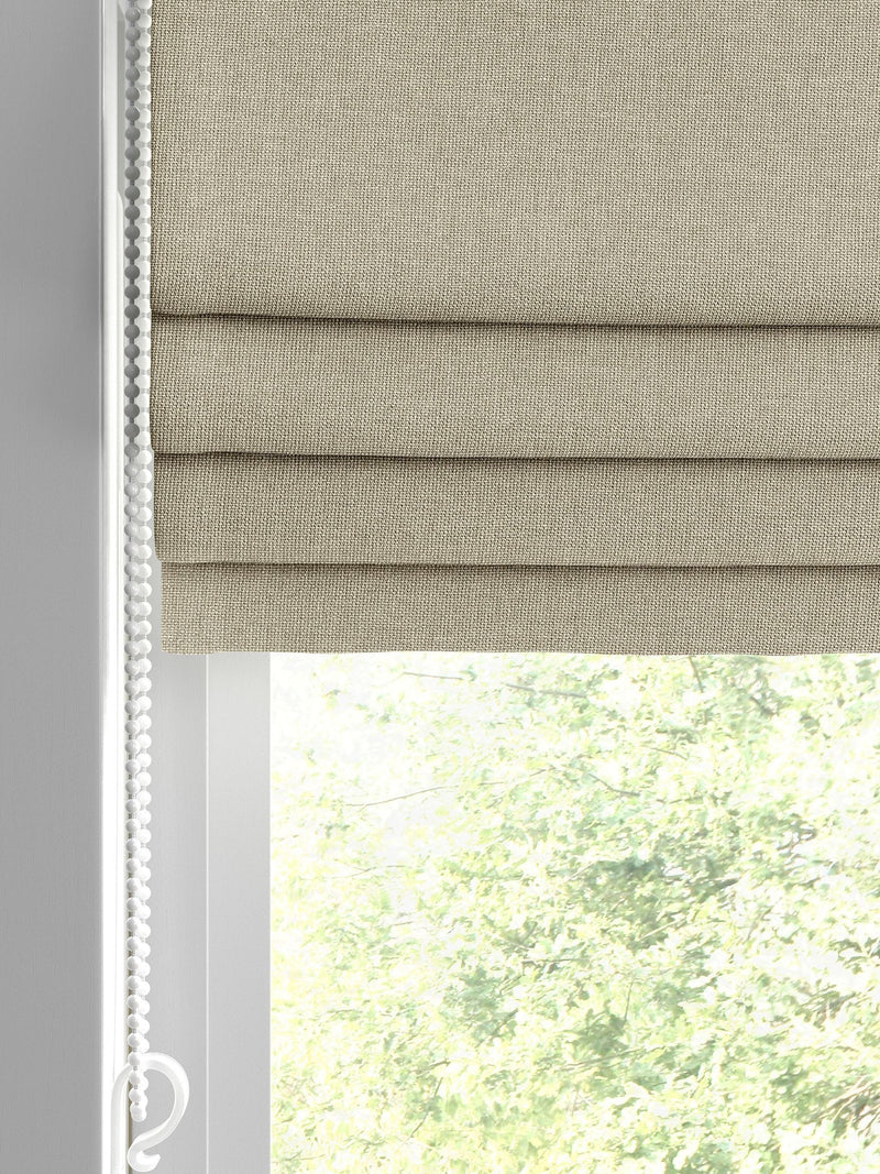 Harvi oatmeal natural roman blind made to measure - British product