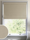 Harvi oatmeal natural roman blind made to measure - British product
