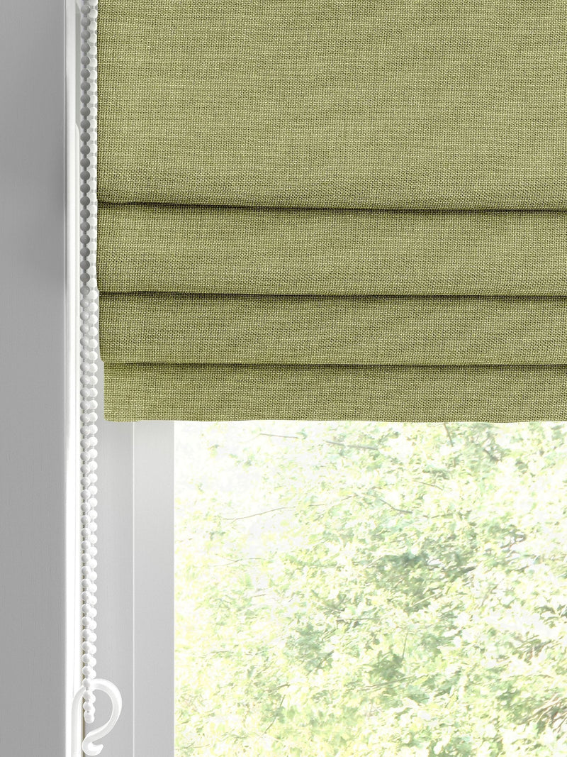 Harvi Apple Green made to measure Roman blinds (British brand)