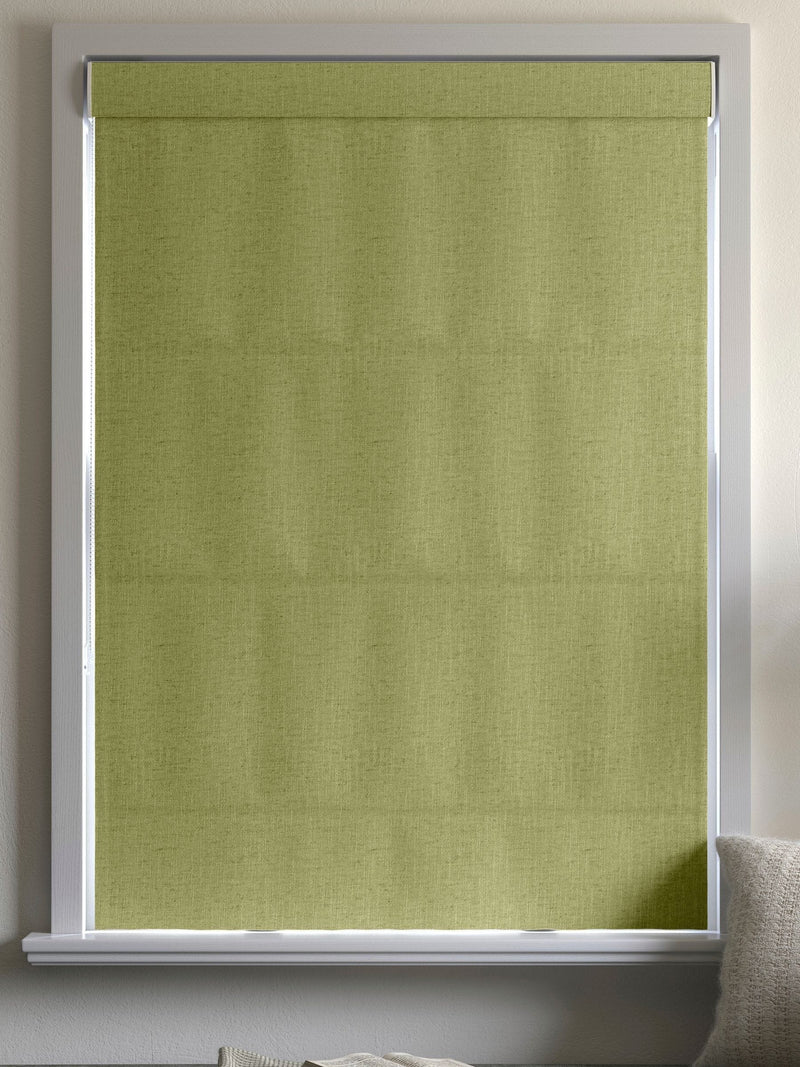 Harvi Apple Green made to measure Roman blinds (British brand)