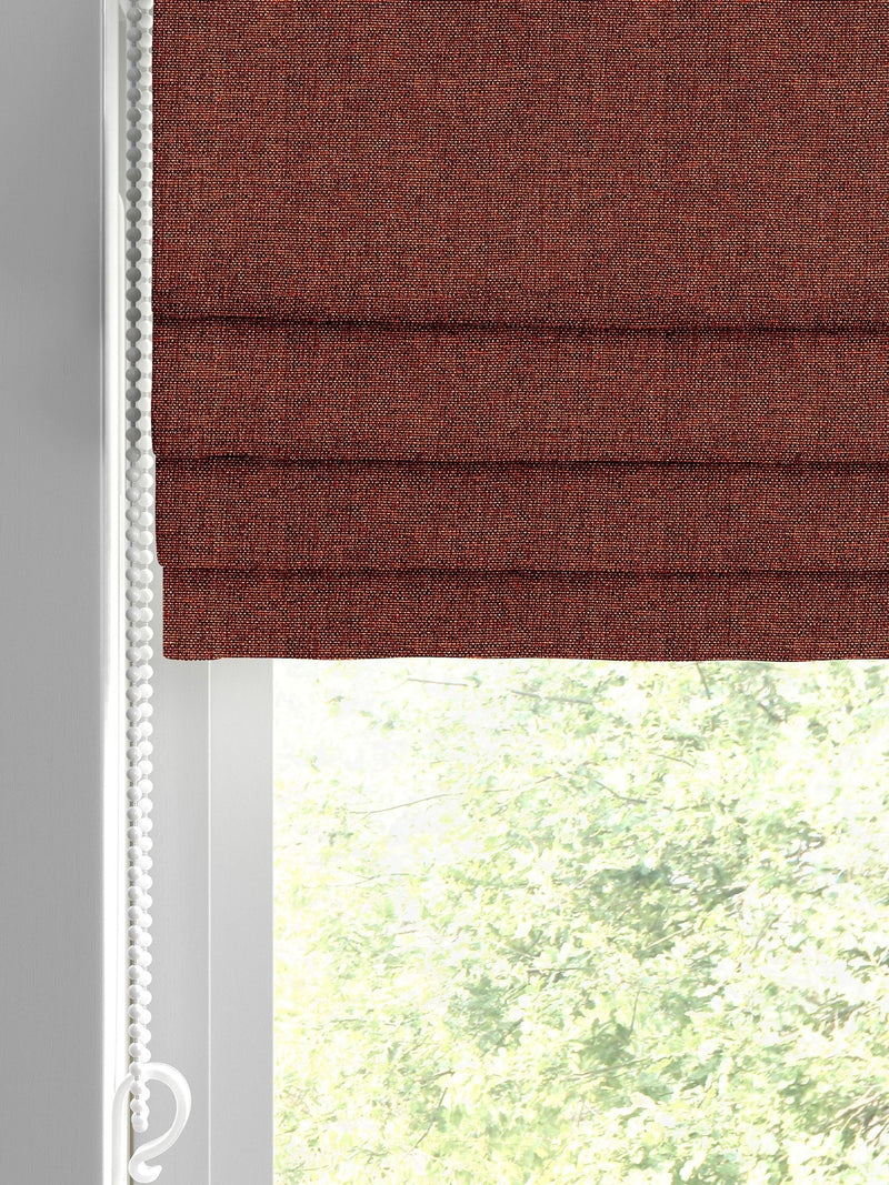 Harvi rust orange made to measure roman blinds, imported from the UK