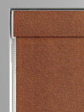 Harvi rust orange made to measure roman blinds, imported from the UK