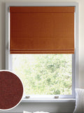 Harvi rust orange made to measure roman blinds, imported from the UK