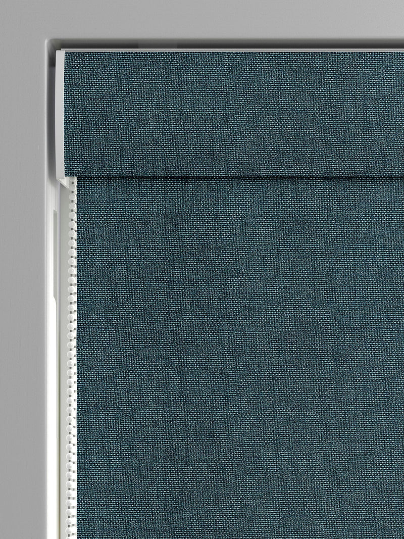 Harvi teal roman blind made to measure, imported from the UK