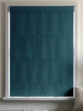 Harvi teal roman blind made to measure, imported from the UK