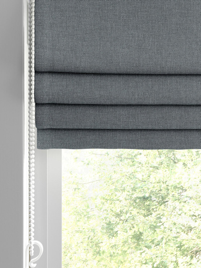 Harvi roman blind made to measure slate grey (British brand)