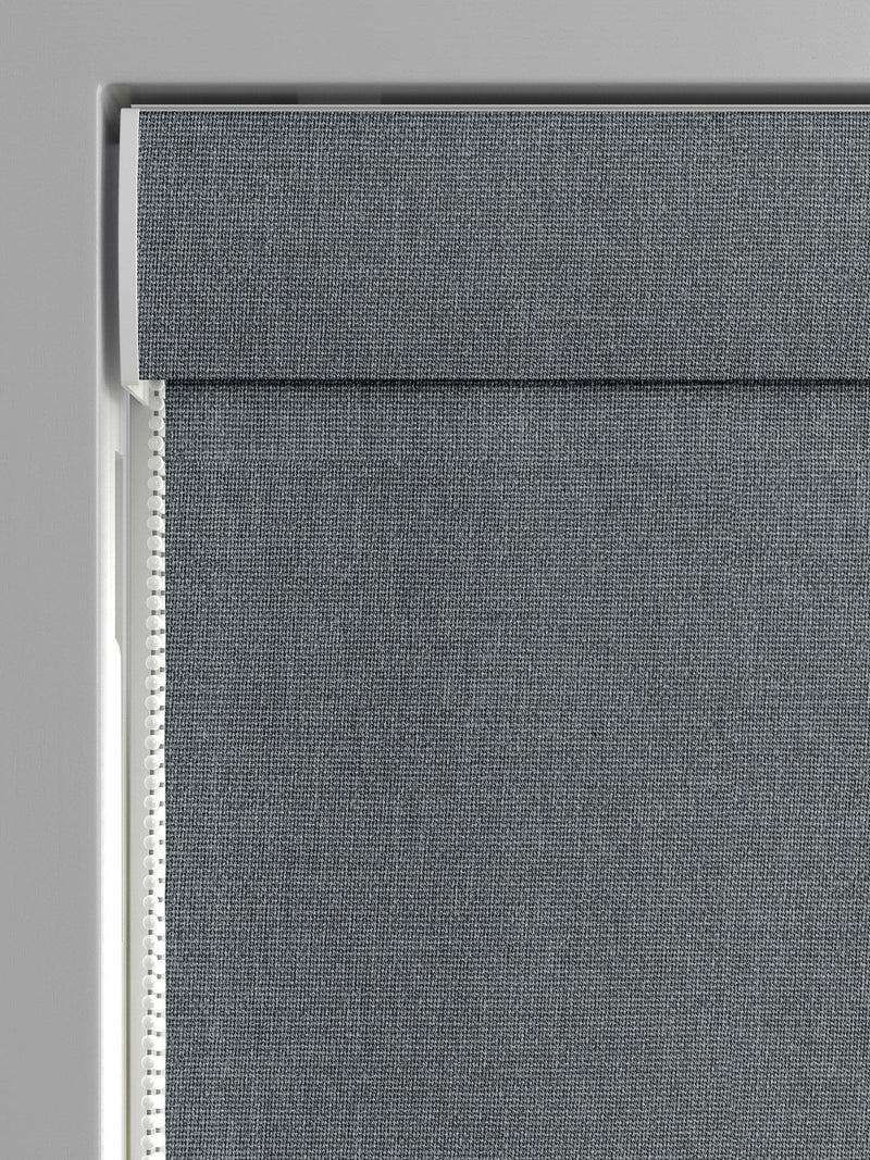 Harvi roman blind made to measure slate grey (British brand)