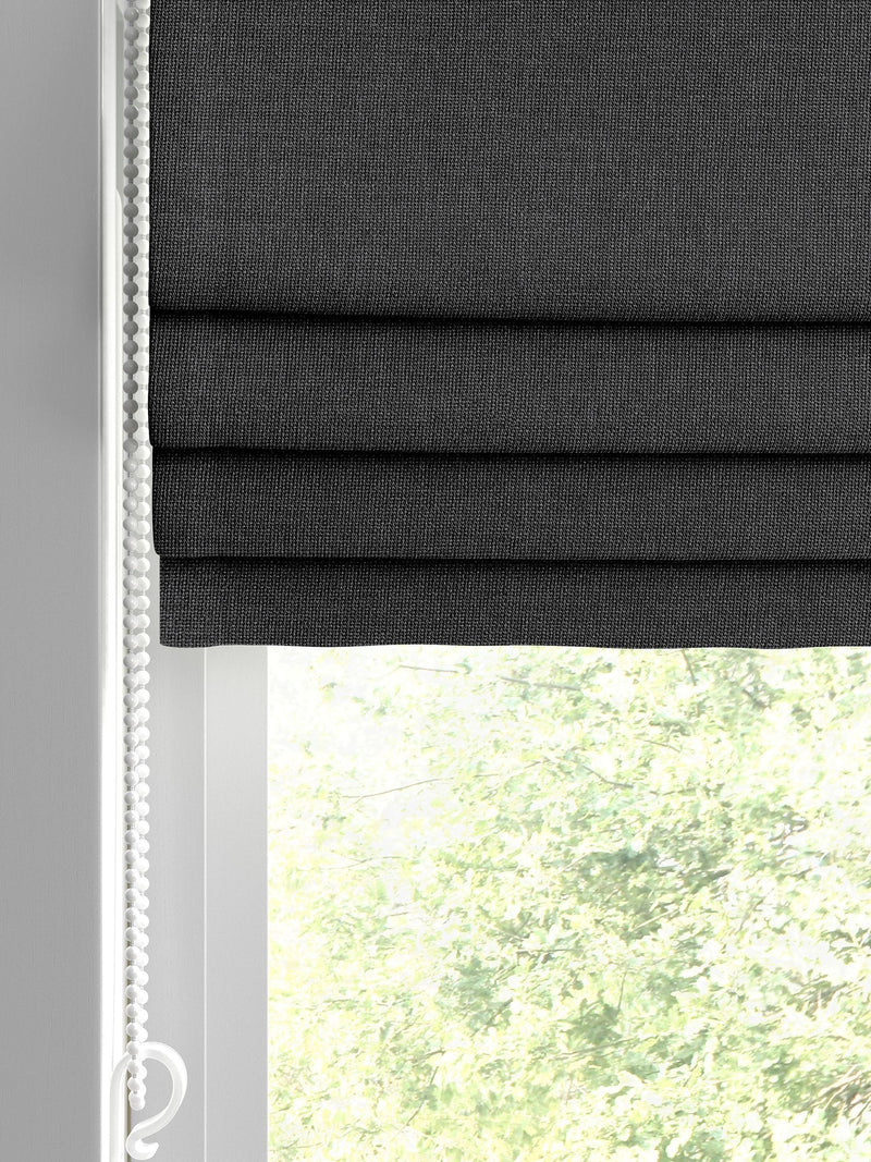 Harvi Roman blinds Smoke Grey made to measure - British product