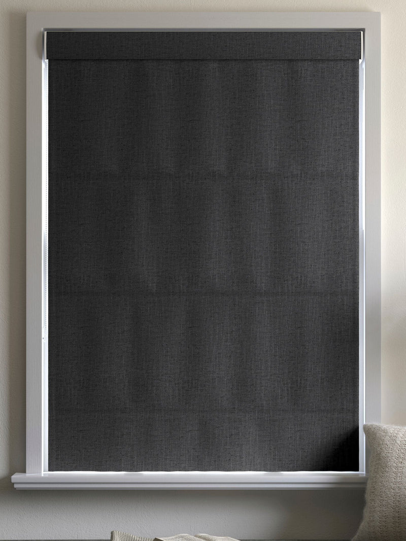 Harvi Roman blinds Smoke Grey made to measure - British product