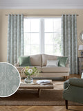 Laura Ashley Green Josette woven fabric by the metre, UK version