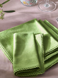 Nina Campbell green lace napkins set of 4, imported from the UK