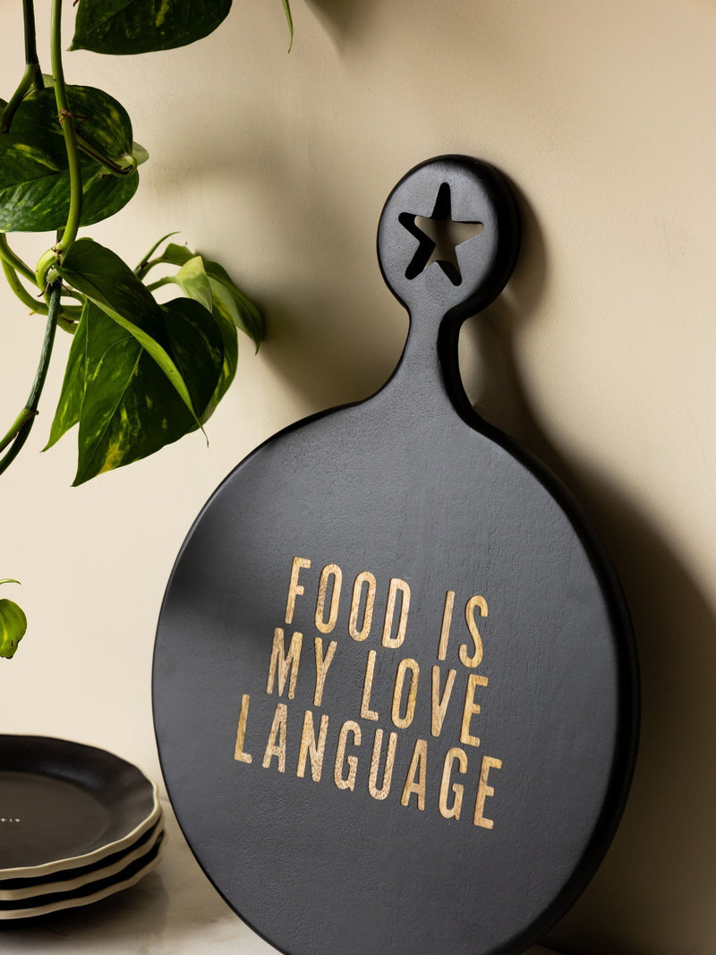 Rockett St George Black Medium Wood Serveboard, imported from the UK