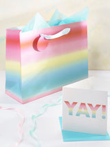 Next Pastel Ombre Card and Gift Bag Set Medium- Buy online at McGrocer