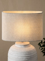 Next Next Neutral Oval Tweedy Plain Fabric Light Shade- Buy online at McGrocer