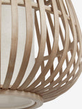 Kita easy fit pendant lamp shade natural wood, UK version