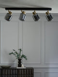 Jensen smoke grey 4 light ceiling spot, UK version