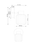 Jensen smoke grey wall light (British brand)