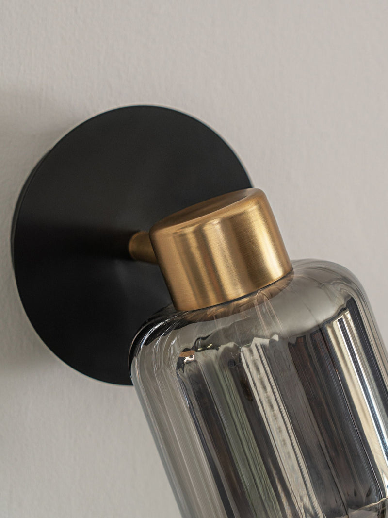 Jensen smoke grey wall light (British brand)