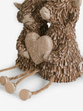 Brown Hamish Highland Cow dangly legs ornament - British product