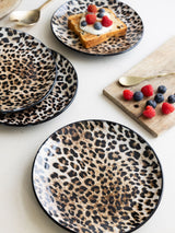 Next Rockett St George Set of 4 Natural Leopard Love Side Plates 20cm- Buy online at McGrocer