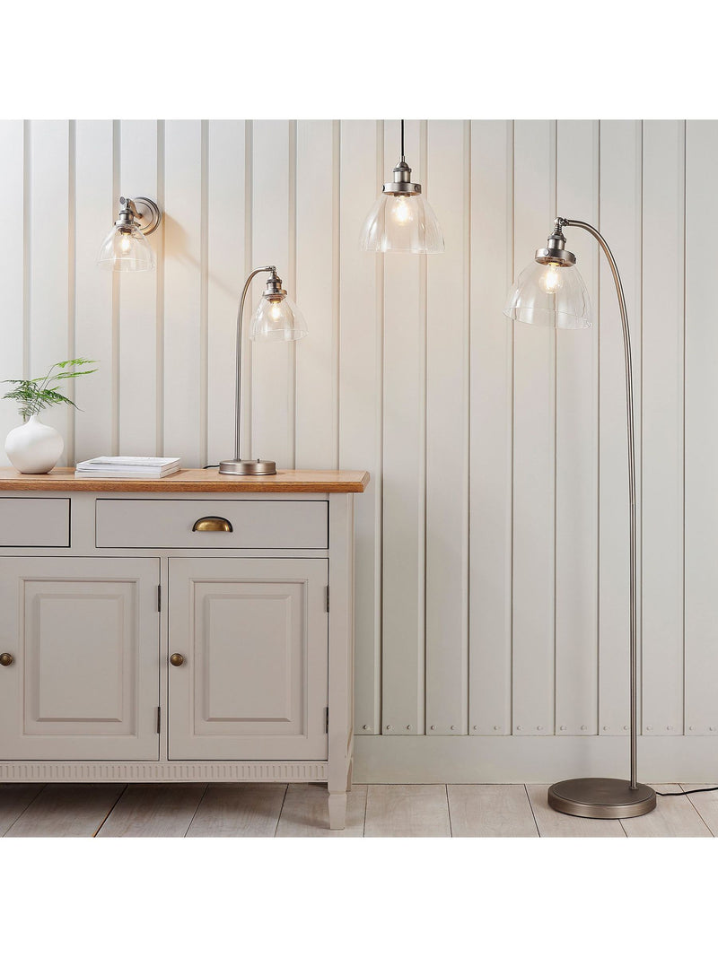 Gallery Home Brushed Silver Pierre wall light (British brand)