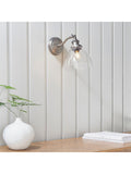 Gallery Home Brushed Silver Pierre wall light (British brand)