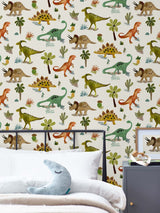 Next Natural Dinosaur & Friends A4 Wallpaper Sample- Buy online at McGrocer