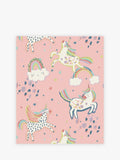 Pink unicorn wallpaper sample A4 - British product