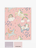Pink unicorn wallpaper sample A4 - British product
