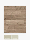 Light natural Bronx wood effect wallpaper sample A4, imported from the UK
