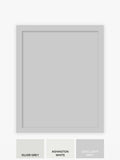 Grey country panel wallpaper sample A4 (British brand)