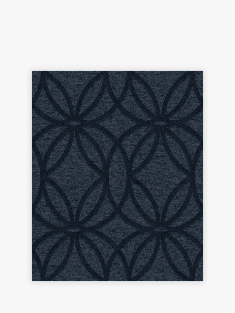 Navy Luxe eclipse wallpaper sample A4, UK version
