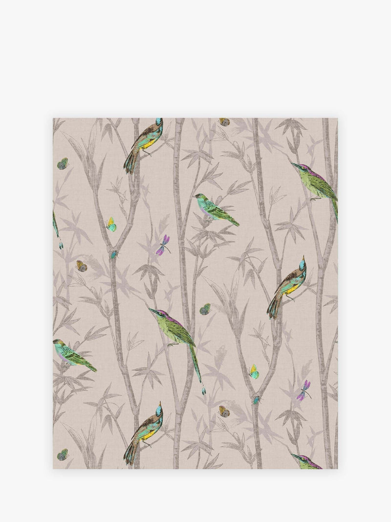 Chinoiserie Bird A4 wallpaper sample, UK version