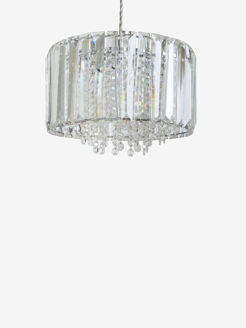 Astor clear acrylic bead ceiling light, imported from the UK