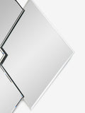 Clear Dakota diamond statement wall mirror - imported from the UK