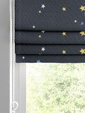 Laura Ashley kids roman blind midnight blue stars, imported from the UK