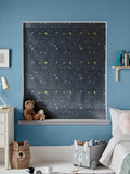 Laura Ashley kids roman blind midnight blue stars, imported from the UK