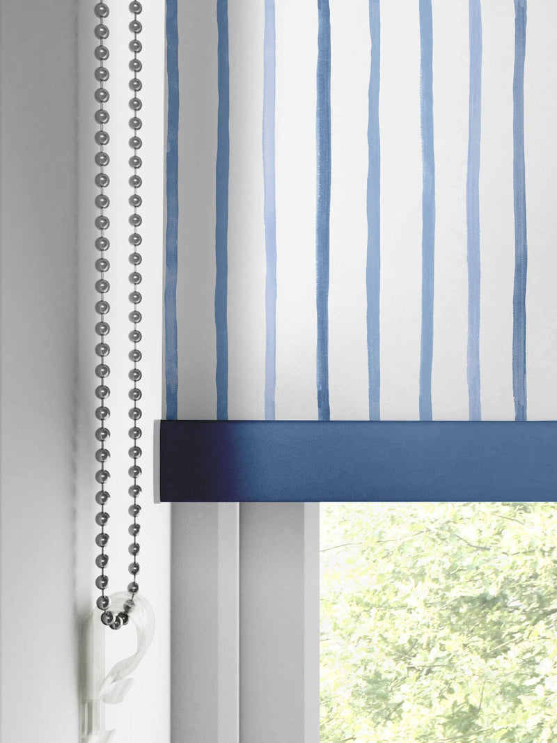 Laura Ashley Dark Seaspray Blue roller blind (British brand)