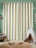 Yellow Multi Stripe made to measure curtains for kids (British brand)